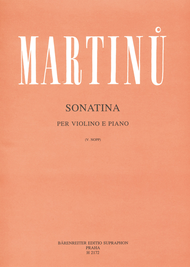Sonatina for Violin and Piano Sheet Music by Bohuslav Martinu