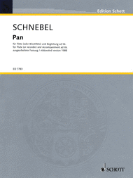 Pan Sheet Music by Dieter Schnebel