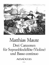 3 Canzons Sheet Music by Matthias Maute