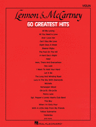 Lennon & McCartney - 60 Greatest Hits - Violin Sheet Music by The Beatles