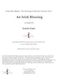 An Irish Blessing Sheet Music by Lorie Line
