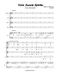Veni Sancte Spiritu Sheet Music by Robert S. Wallace