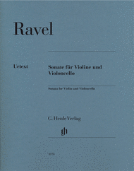 Sonata for Violin and Violoncello Sheet Music by Maurice Ravel