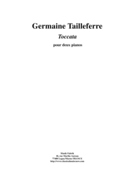 Germaine Tailleferre:  Toccata for two pianos Sheet Music by Germaine Tailleferre