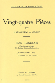 Pieces (24) cahier No. 1 (1 a 12) Sheet Music by Jean Langlais