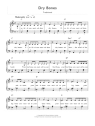 Dry Bones Sheet Music by Traditional