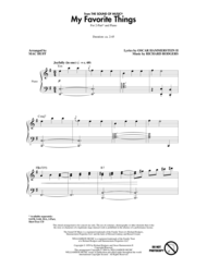 My Favorite Things (from The Sound Of Music) Sheet Music by Oscar Hammerstein