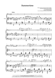 Summertime - Trombone and Piano (Jazzy version) Sheet Music by George Gershwin
