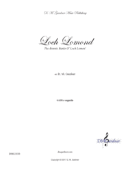 Loch Lomond Sheet Music by D. M. Gardner
