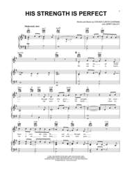 His Strength Is Perfect Sheet Music by Jerry Salley