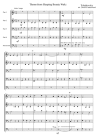 Theme from the Sleeping Beauty Waltz Tchaikovsky arr. David Catherwood Sheet Music by Peter Ilyich Tchaikovsky