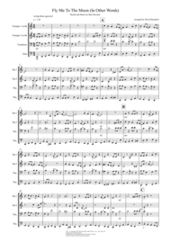 Fly Me To The Moon (In Other Words) for Brass Quartet Sheet Music by Frank Sinatra