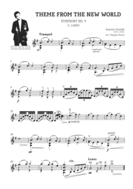 Play with Ray: Dvorak - Theme From The New World Sheet Music by Antonin Dvorak