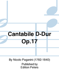 Cantabile D-Dur Op. 17 Sheet Music by Nicolo Paganini