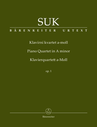 Piano Quartet A minor op. 1 Sheet Music by Josef Suk