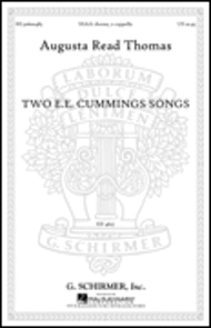 Two E.E. Cummings Songs Sheet Music by Augusta Read Thomas
