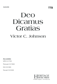 Deo Dicamus Gratias Sheet Music by Victor C Johnson