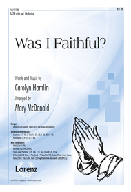 Was I Faithful? Sheet Music by Carolyn Hamlin