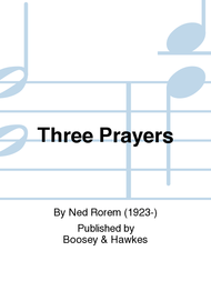 Three Prayers Sheet Music by Ned Rorem