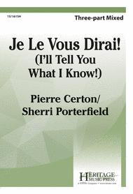 Je le Vous Dirai Sheet Music by Sherri Porterfield