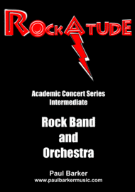 RockAtude - Lead Guitar & Orchestra Version (Score and Parts) Sheet Music by Paul Barker