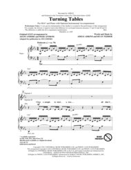 Turning Tables Sheet Music by Glee Cast