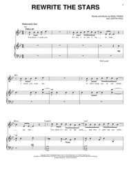 Rewrite The Stars (from The Greatest Showman) Sheet Music by Zac Efron & Zendaya