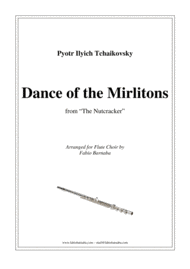 Dance of the Mirlitons from "The Nutcracker" - for Flute Choir Sheet Music by Peter Ilyich Tchaikovsky