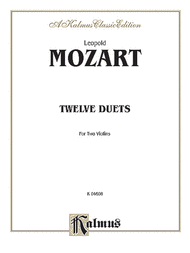 Twelve Duets Sheet Music by Leopold Mozart