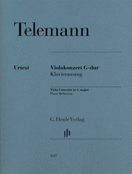 Viola Concerto in G Major Sheet Music by Georg Philipp Telemann