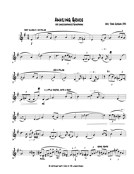 Amazing Grace - Jazzy version for saxophone alone Sheet Music by John Gibson