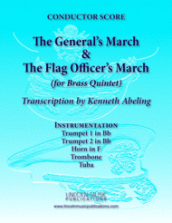 March - Generals & Flag March (for Brass Quintet) Sheet Music by Anonymous
