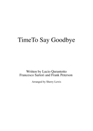 Time To Say Goodbye VIOLIN SOLO (for solo violin) Sheet Music by Sarah Brightman with Andrea Bocelli