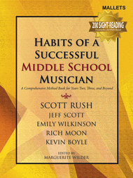 Habits of a Successful Middle School Musician - Mallets Sheet Music by Kevin Boyle
