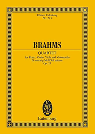 Piano Quartet G minor op. 25 Sheet Music by Johannes Brahms