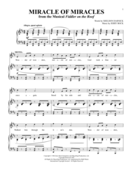 Miracle Of Miracles Sheet Music by Jerry Bock