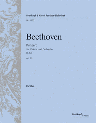 Violin Concerto in D major Op. 61 Sheet Music by Ludwig van Beethoven