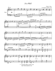 It is Well Sheet Music by Philip P. Bliss