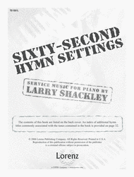 Sixty-Second Hymn Settings Sheet Music by Larry Shackley