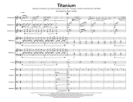 Titanium (David Guetta) for Percussion Ensemble Sheet Music by David Guetta