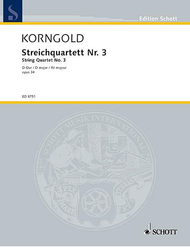 String Quartet No. 2 op. 26 Sheet Music by Erich Wolfgang Korngold