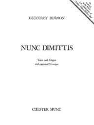 Nunc Dimittis (Voice/Organ) Sheet Music by Geoffrey Burgon