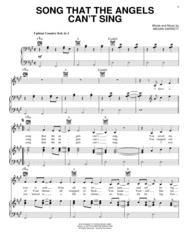 Song That The Angels Can't Sing Sheet Music by Megan Garrett