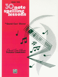 30 Notespelling Lessons Sheet Music by David Carr Glover