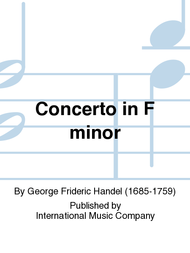 Concerto in F minor Sheet Music by George Frideric Handel