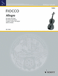 Allegro G Major Sheet Music by Joseph-Hector Fiocco