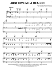 Just Give Me A Reason Sheet Music by Pink