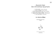6 Christmas Quartets Sheet Music by Various