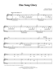 One Song Glory Sheet Music by Rent (Musical)