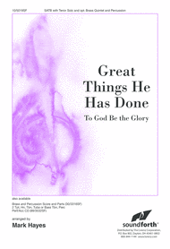 Great Things He Has Done Sheet Music by Mark Hayes